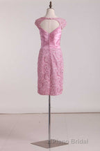 Two-Piece Pink Backless Mother of the Bride Dresses