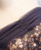 Unique Tulle Off Shoulder Lace Long Formal Prom Dresses, Lace Prom Dresses