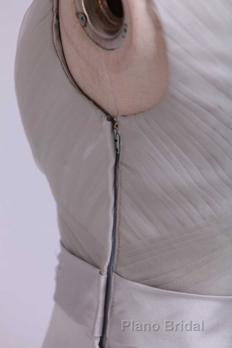 Two Piece Grey High Collar Short Mother of the Bride Dresses