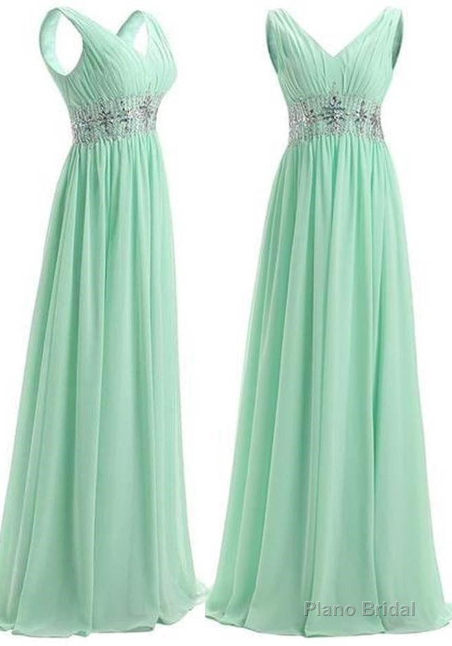 Beading Straps A-Line/Princess Chiffon Prom Dresses Main image