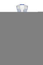 V-Neck Mermaid Brush Train Hollow Sleeveless Beading Evening Dress