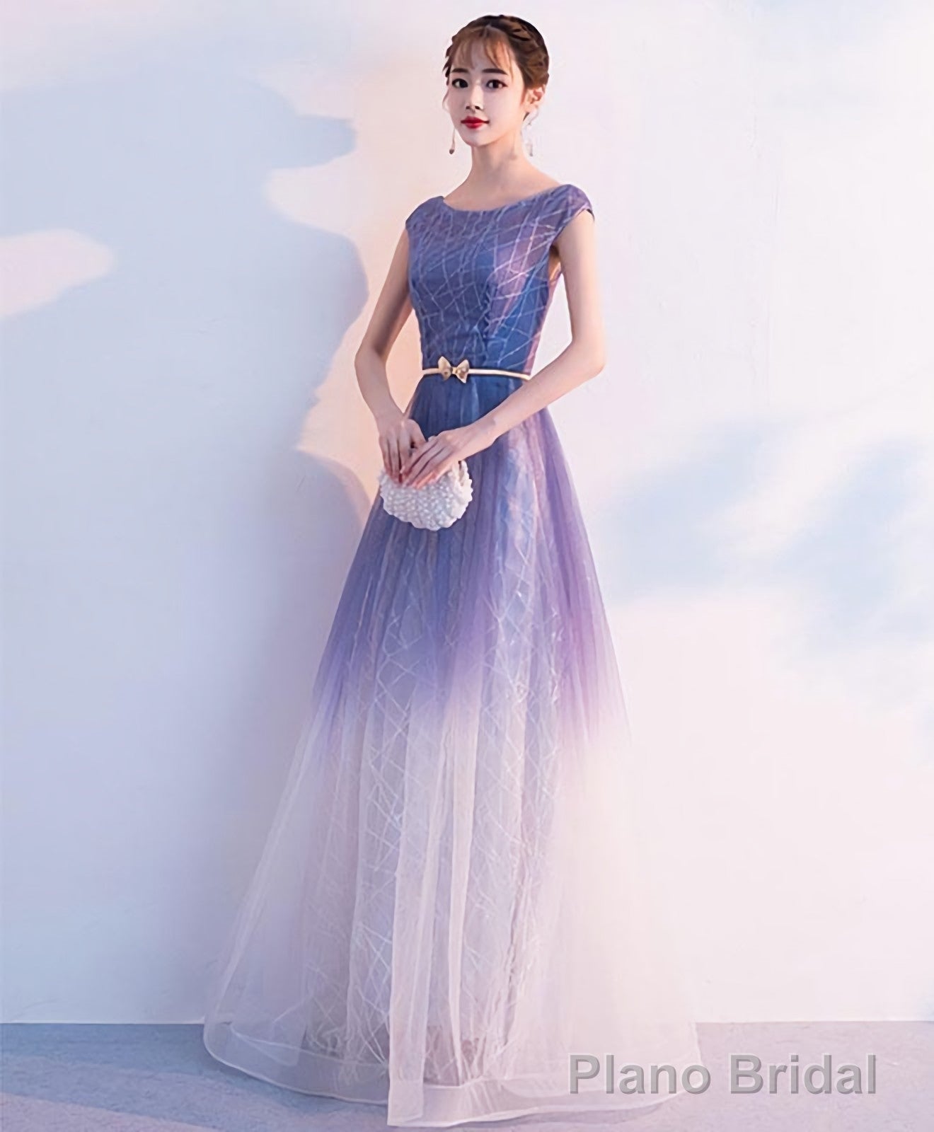 Unique Tulle Long Prom Dress Tulle Long Evening Dress