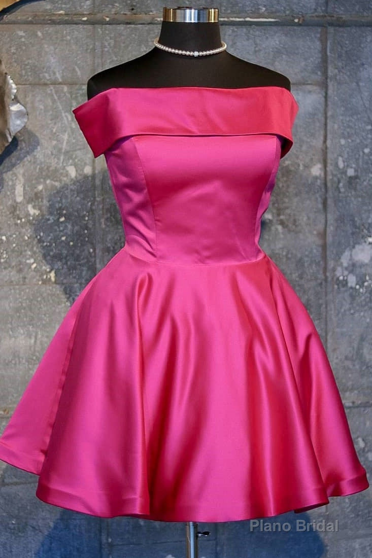 Off the Shoulder Short Red Homecoming Dress Main image