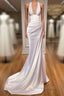 Halter V-Neck Mermaid Formal Prom Dresses Elegant