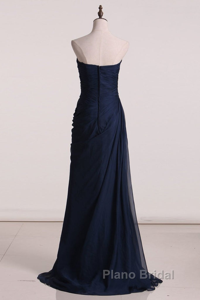 Formal Prom Dresses A Line Elegant Chiffon With Ruffles Long Evening Dresses