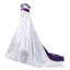 Strapless Satin A-line Embroidery 2025 Wedding Dresses