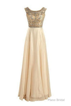 Floor-Length/Long A-Line/Princess Beading Floor-Length/Long Chiffon Prom Dresses