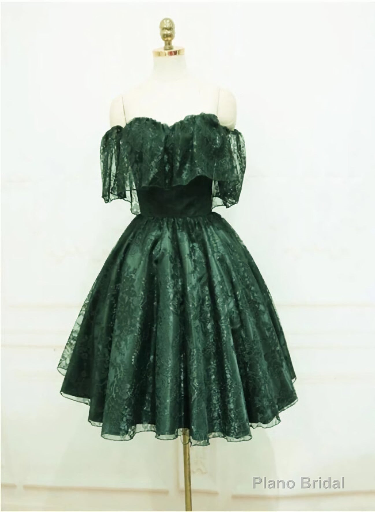 A Line Lace Short Prom Dress Formal Homecoming Dress, 6229 Main image