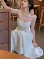 Women Elegant Spaghetti Strap Midi Dress Sexy Prom Evening Party Birthday Club Fashion Clothing