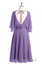 Royal Blue Long Sleeve Blouson-Style Bridesmaid Dresses
