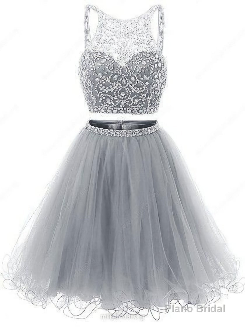 2 Piece Homecoming Dresses, Sparkle Sweet 16 Dress, Homecoming Dress Main image