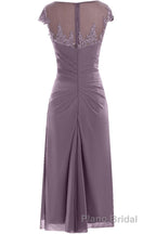 Cap Sleeve Beaded Mother of Bride Dresses