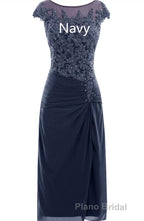 Cap Sleeve Beaded Mother of Bride Dresses