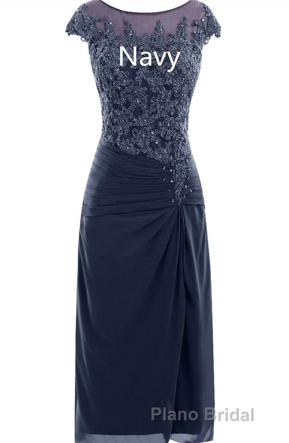 Cap Sleeve Beaded Mother of Bride Dresses