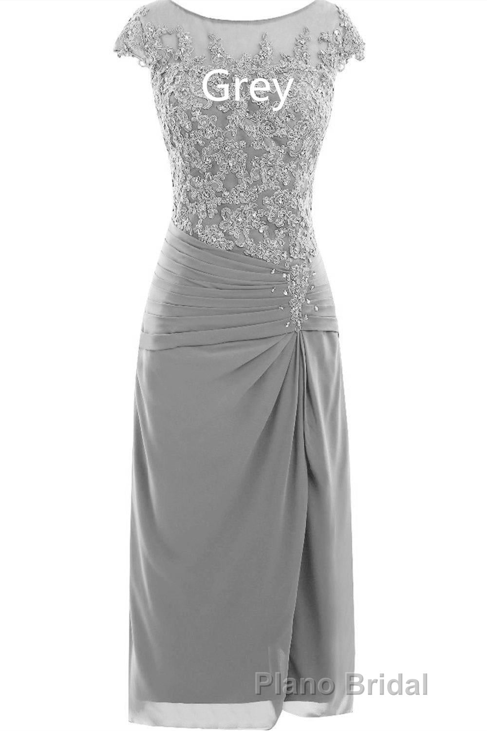 Cap Sleeve Beaded Mother of Bride Dresses