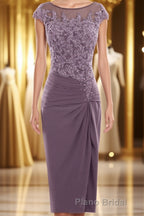 Cap Sleeve Beaded Mother of Bride Dresses