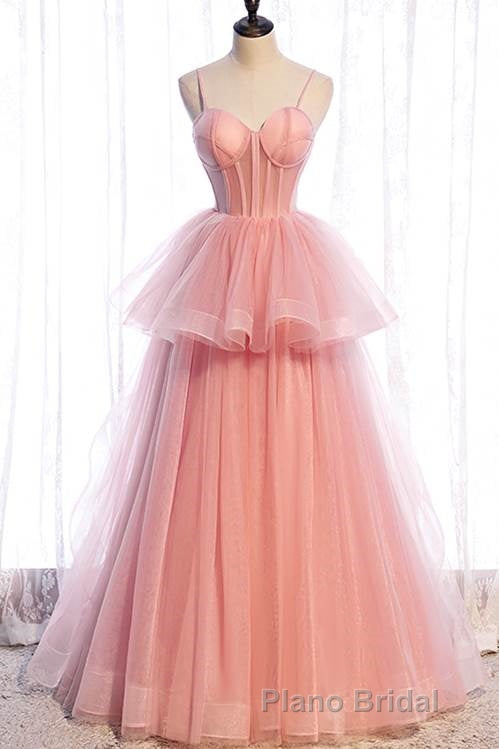 Elegant Spaghetti Straps Green Ball Gown