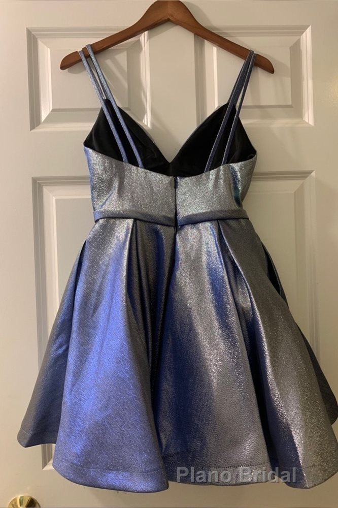 Double Straps A-line Short Homecoming Dresses