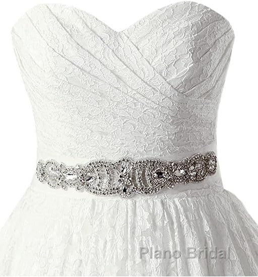 A-line Sweetheart Floor Length Lace Wedding Dresses Secondary image