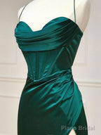 Spaghetti Straps Lilac Evening Party Dresses, Popular Silk Satin Prom Dresses, High Quality Bridesmaid Dresses