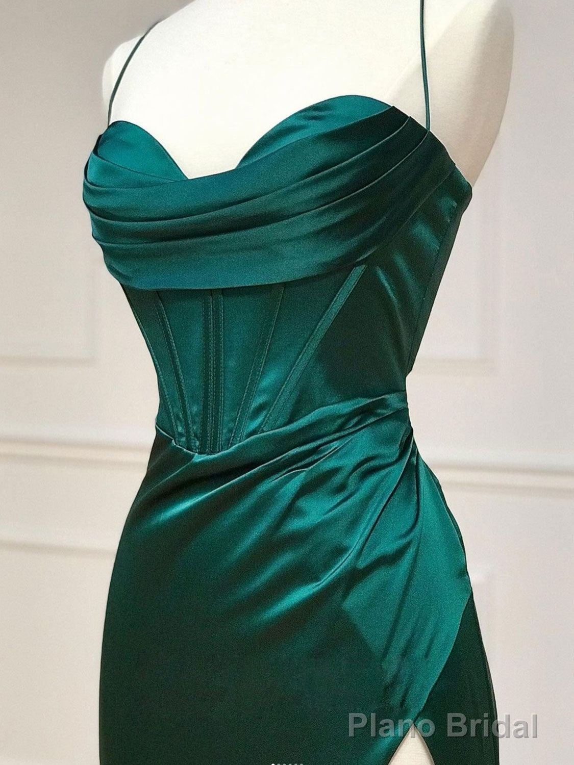 Spaghetti Straps Lilac Evening Party Dresses, Popular Silk Satin Prom Dresses, High Quality Bridesmaid Dresses