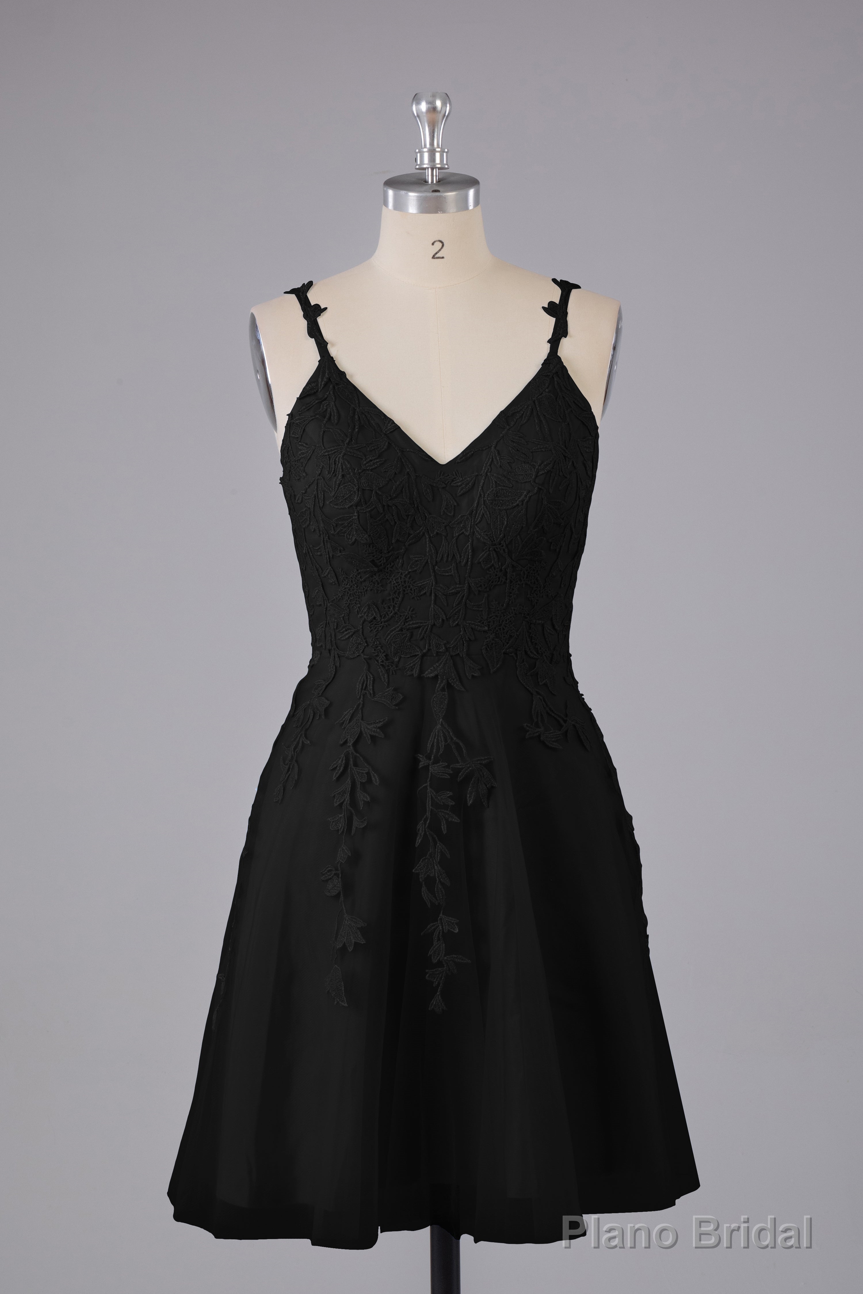 Beautiful Spaghetti Straps V Neck Bridesmaid Dresses Secondary image