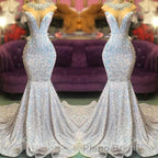 Glamorous Sequins Mermaid Long Evening Formal Prom Dresses Online