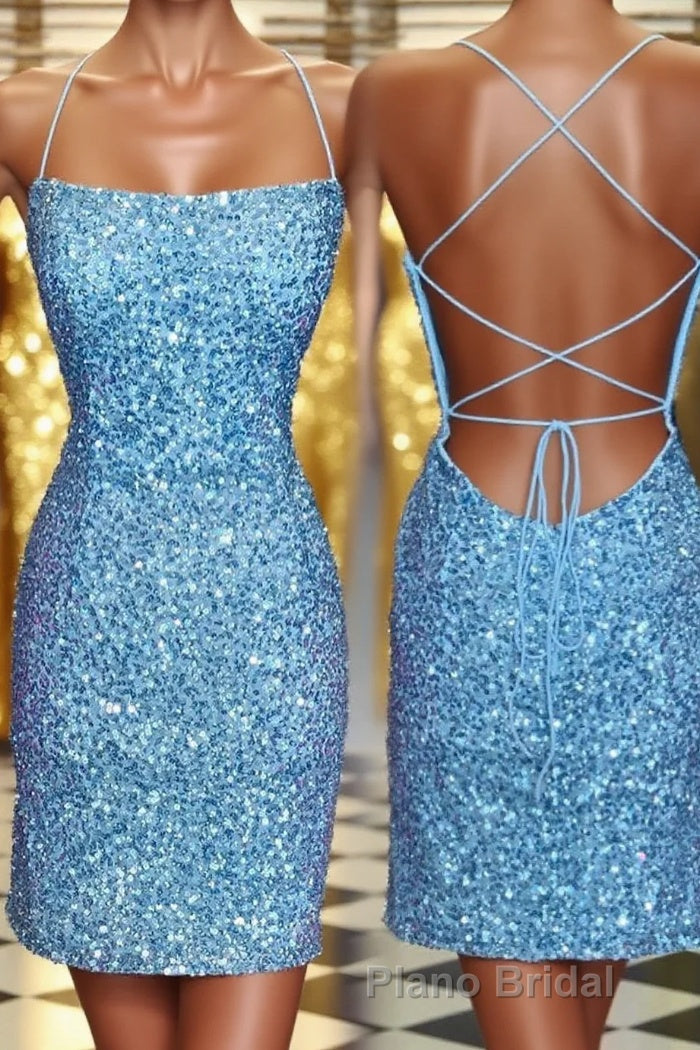 Neon Pink Sequin Bodycon MiniDresses Main image