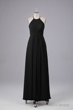 Elegant Halter Keyhole Chiffon Bridesmaid Dresses