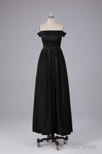 Elegant Off the Shoulder Satin Bridesmaid Dresses