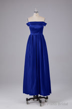Elegant Off the Shoulder Satin Bridesmaid Dresses
