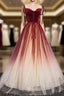 Fairytale Red Gradient Formal Prom Dresses