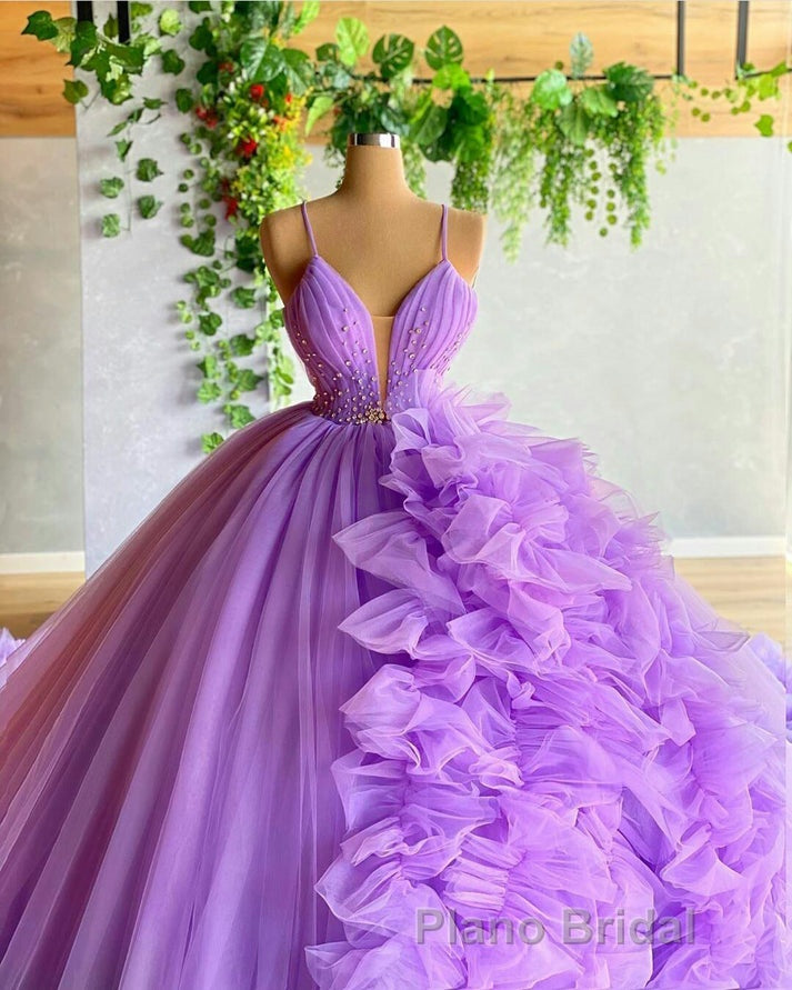Unique Formal Prom Dresses evening gowns Wedding Dresses with Train Formal Prom Dresses Secondary image