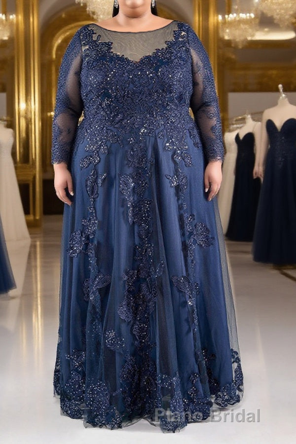 Half sleeves Sequined Elegant Lace Mother of The Bride Dresses Main image