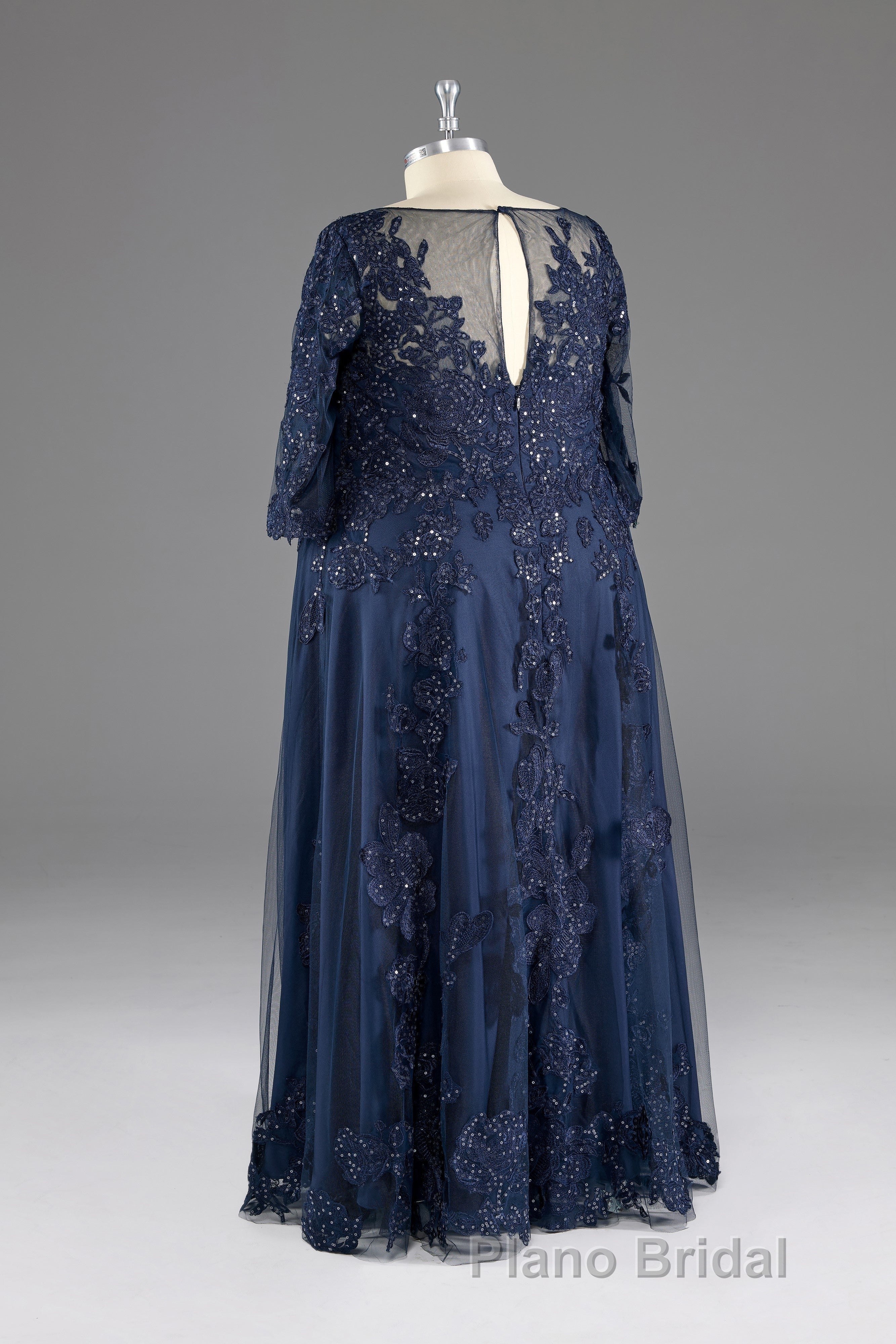 Half sleeves Sequined Elegant Lace Mother of The Bride Dresses