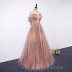 Lovely Tight A-line Lace Up Blue Formal Prom Dresses For Girls Party Dresses