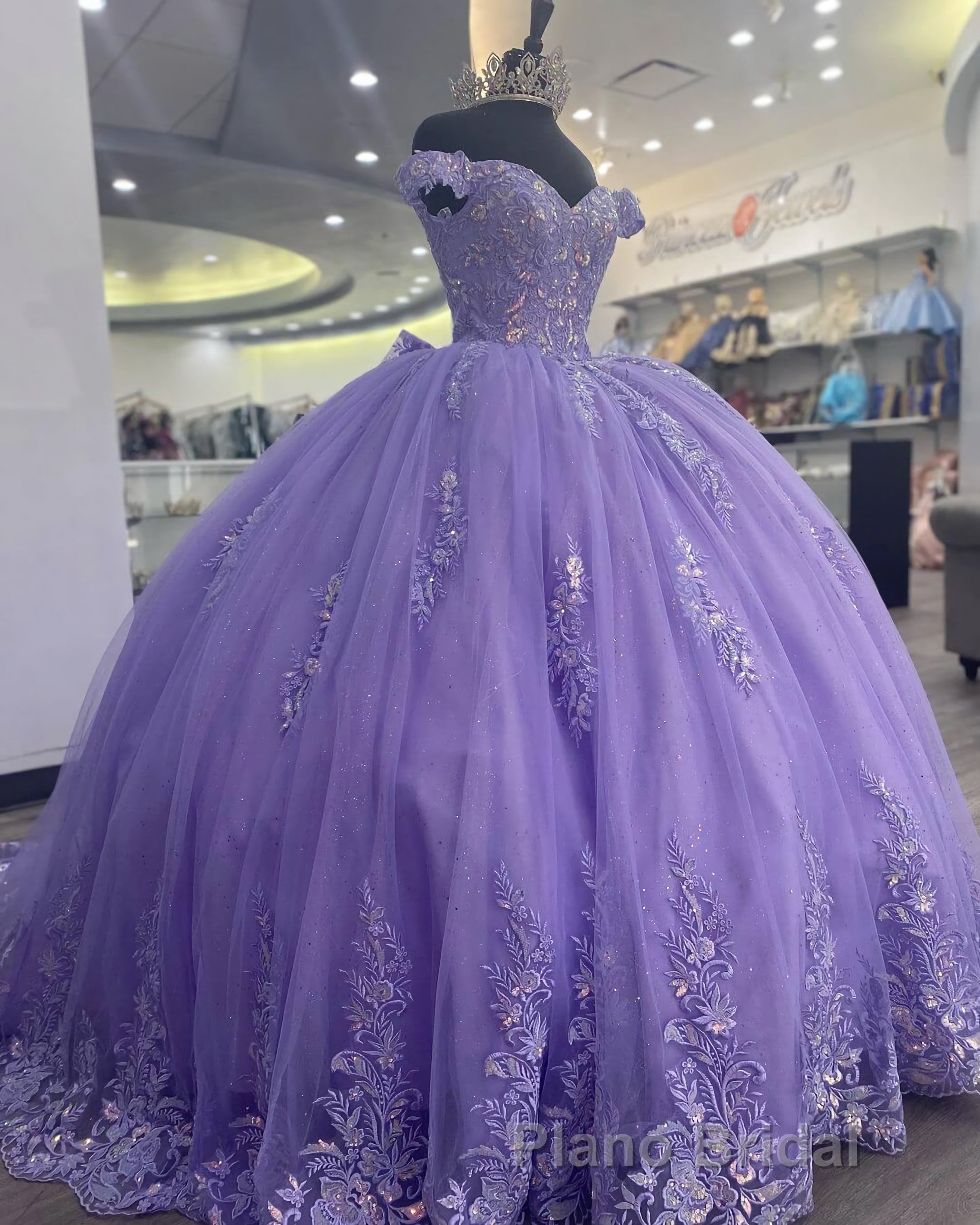 Lilac Corset Mexican Quinceanera Dresses Ball Gown Secondary image