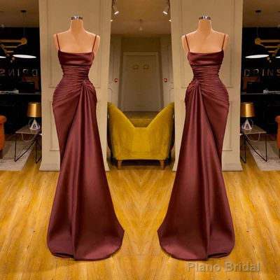 Modern Spaghetti Straps  Sleeveless Mermaid Prom Dress Secondary image