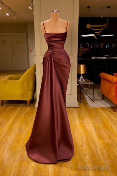 Modern Spaghetti Straps  Sleeveless Mermaid Prom Dress Main image