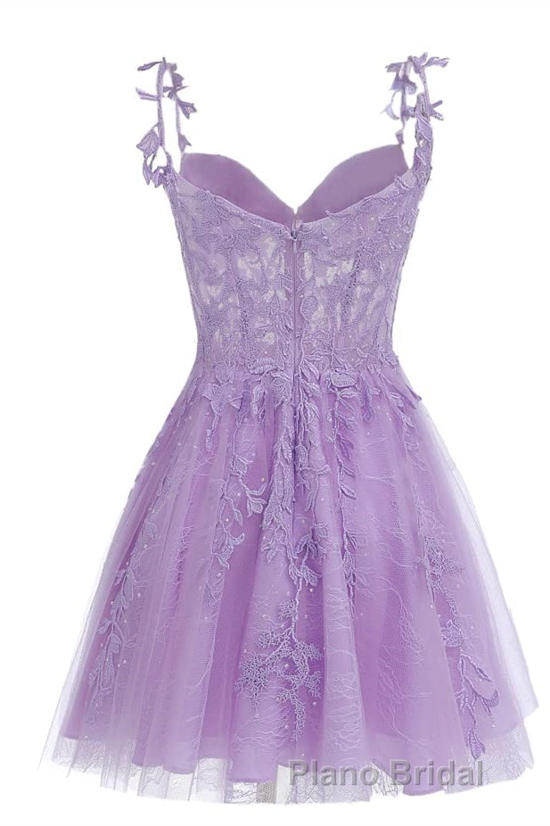 Mint Green Appliques Sweetheart A-Line Homecoming Dresses