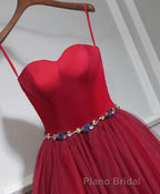 Cute Sweet Neck Short Formal Prom Dresses, Mini Dresses