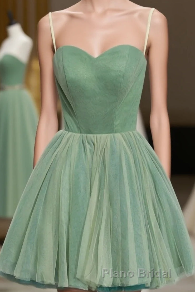 Cute Sweet Neck Short Formal Prom Dresses, Mini Dresses