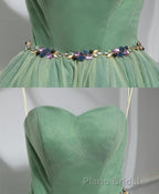 Cute Sweet Neck Short Formal Prom Dresses, Mini Dresses