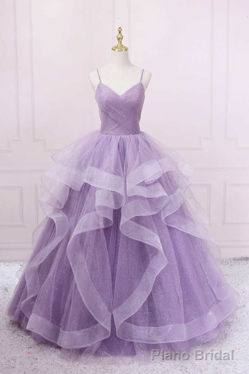 Lavender Ruffles Short A-line Party Dress Main image