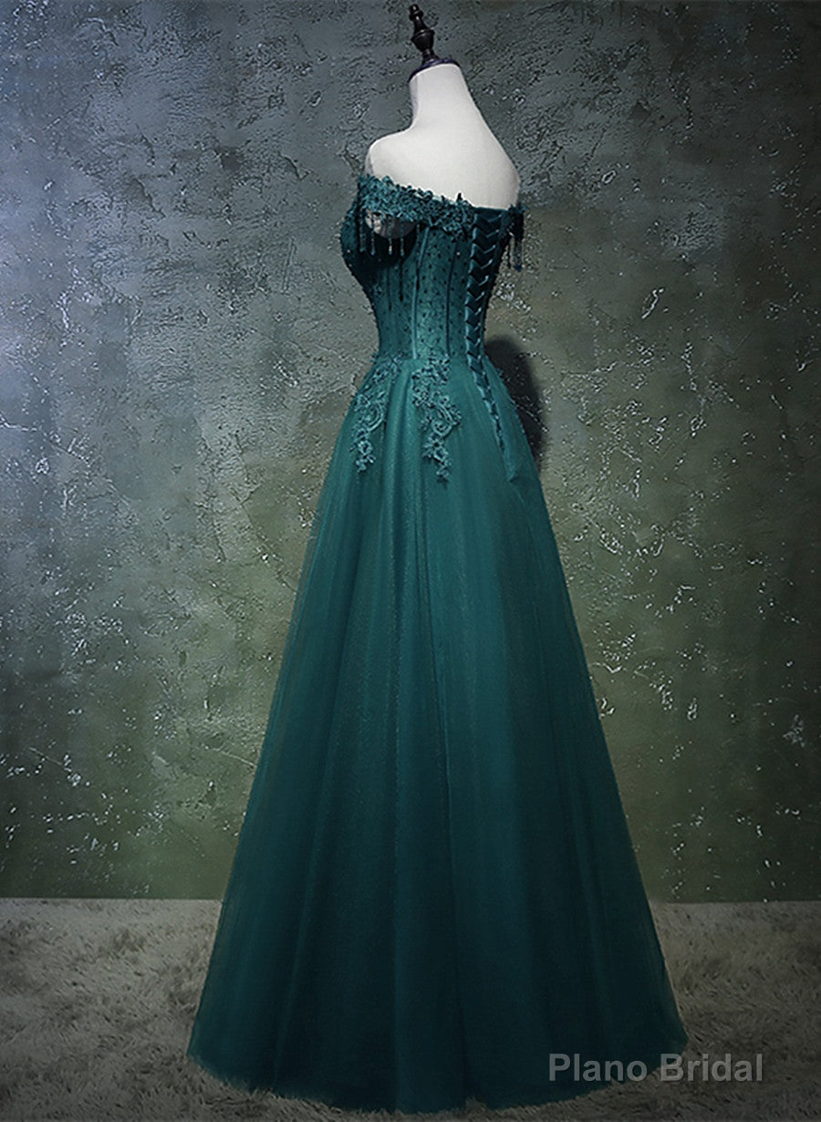 Pretty Mermaid Spaghetti Straps Olive Green Long Prom Dresses Evening Gowns Secondary image