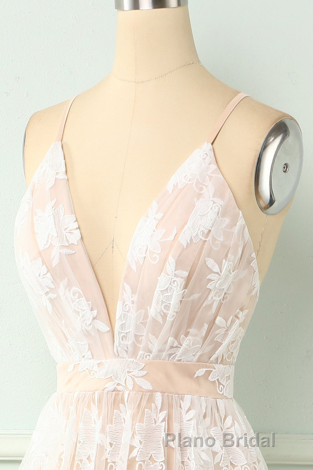 Spaghetti Straps White Formal Prom Dresses