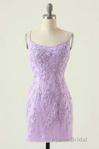 Coral Short Tight Homecoming Dresses with Lace Beading