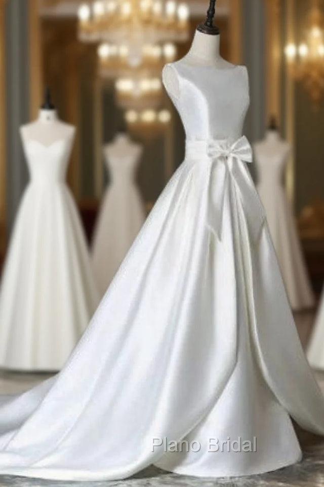 A Garment Crystal Best Quality Satin Surah Wedding Gowns Zipper Wedding Dresses Main image