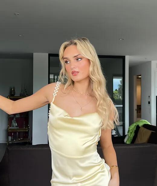 A Line Backless Formal Evening Party Dresses Silk Satin Long Formal Prom Dresses