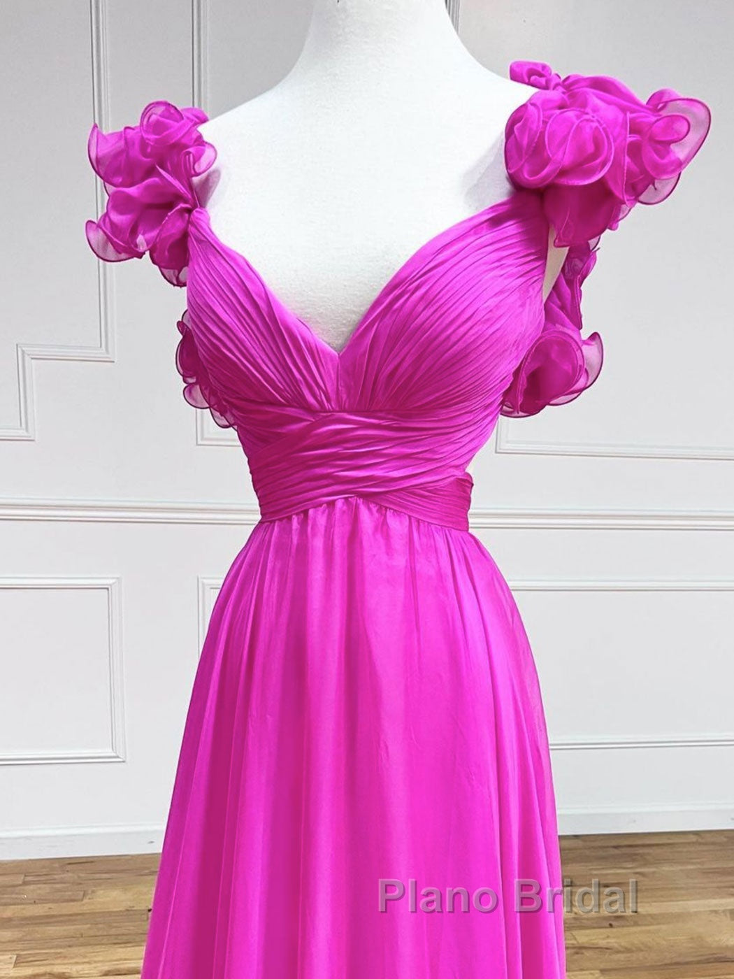 A-Line Backless Long Formal Prom Dresses, Red Long Evening Dresses